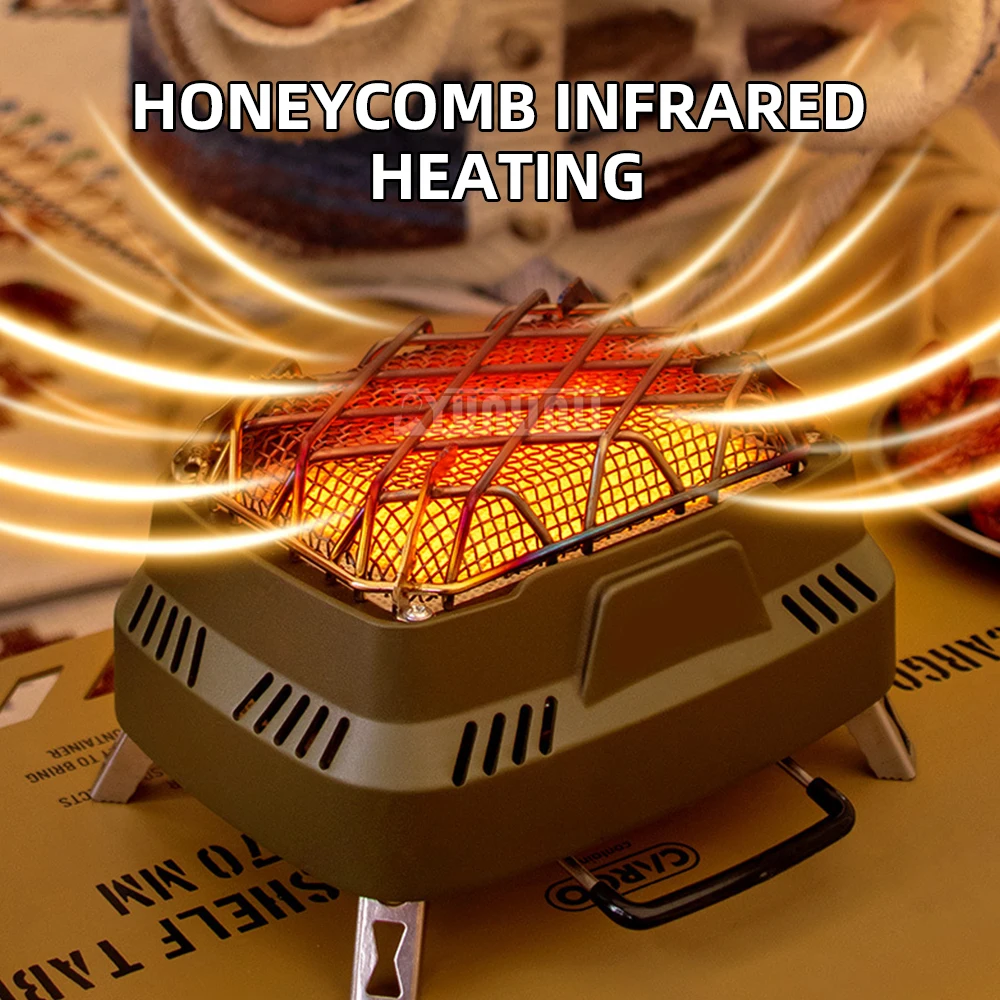  Multifunctional Heating Stove, Winter Camping For Heating; Portable Mini  Outdoor Infrared Stove Camping Stove Head