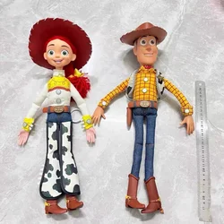 Anime Disney Toy Story 4 Talking Woody Buzz Jessie Rex Action Figures Anime Decoration Collection Figurine Toys Model For Gifts
