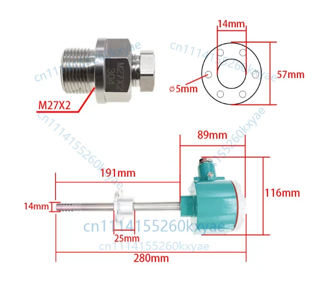 1pc sm3713b high-temperature humidity sensor industrial pipeline transmitter accessory