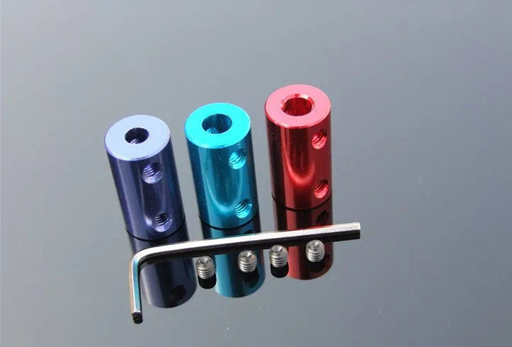 

4PCS 10 * 20mm Aluminum Alloy Aoupling Motor Coupling Extension Connector Adapter Accessory 2/3/4/5MM