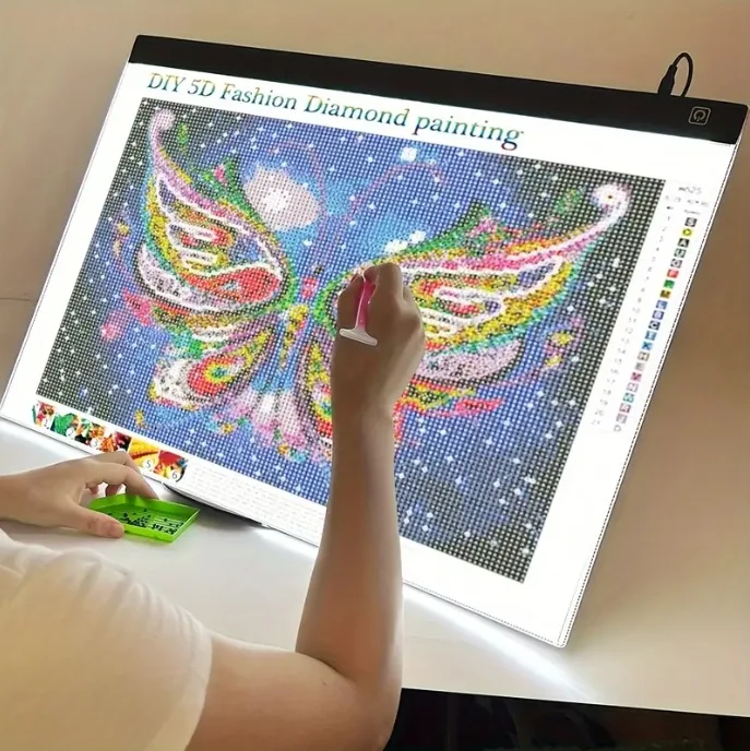 LED Photocopying Table Drawing Board Children's Light-transmitting Copying Table Brightness Adjustable Copy Board Painting Toys