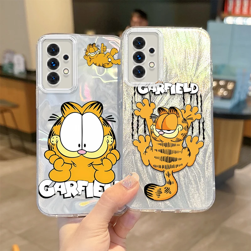 New Cartoon G-Garfields Phone Case For Samsung Galaxy A36 A35 A34 A33 A32 A31 A30 A25 A24 A23 A22 A21 A20 A16 A06 Gradient Cover