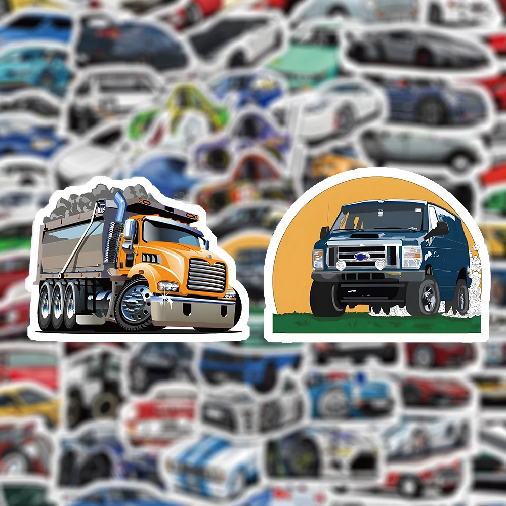 

10/30/50/100pcs JDM Racing Car Cartoon Stickers Anime Decals Waterproof Graffiti DIY Skateboard Phone Laptop Cool Sticker Decor