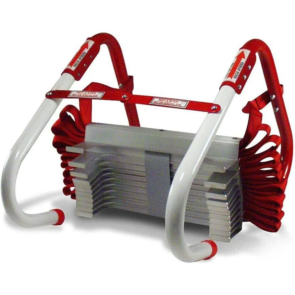 

Fire Escape Ladder, 3-Story Rope Ladder, Extends to 25-Feet, Anti-Slip Rungs