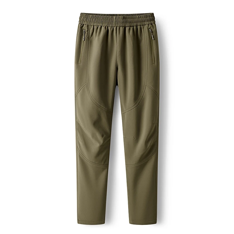LNGXO Herren Fleece Winterhose Wasserdicht Warm Wandern Camping Klettern Sporthose Trekking Bergsteigen Winddichte Hose 3