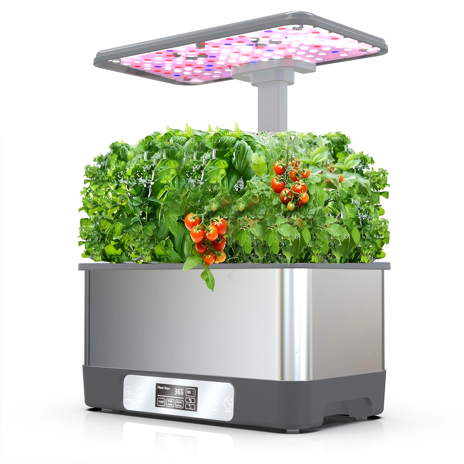 

Smart Indoor Garden Hydroponics System Home Use Electronic Sensor Lighting for Growing Plants Hydroponically