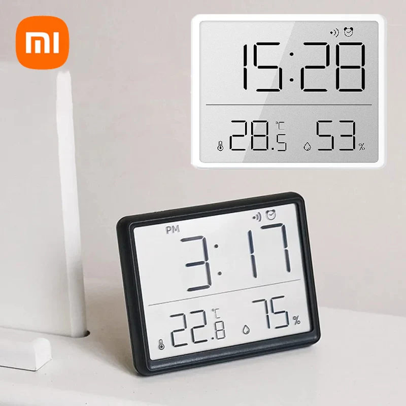 Xiaomi multifunción termómetro higrómetro electrónico automático temperatura humedad Monitor reloj Monitor de pared reloj