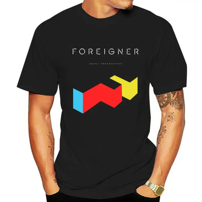 fashion mens t-shirt Foreigner Agent Provocateur T-Shirt NEW Cotton Birthday Gift Tops Tee Shirt MAN T-SHIRT