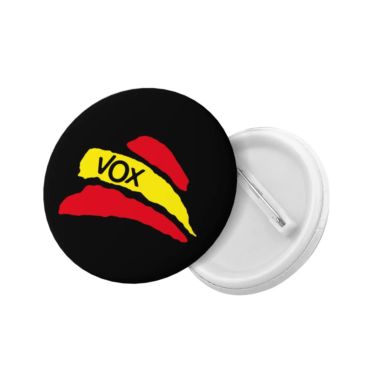 Spain Vox Logo Round Button Pin for Jeans Customizable Spanish Political Party Pinback Badges Brooches