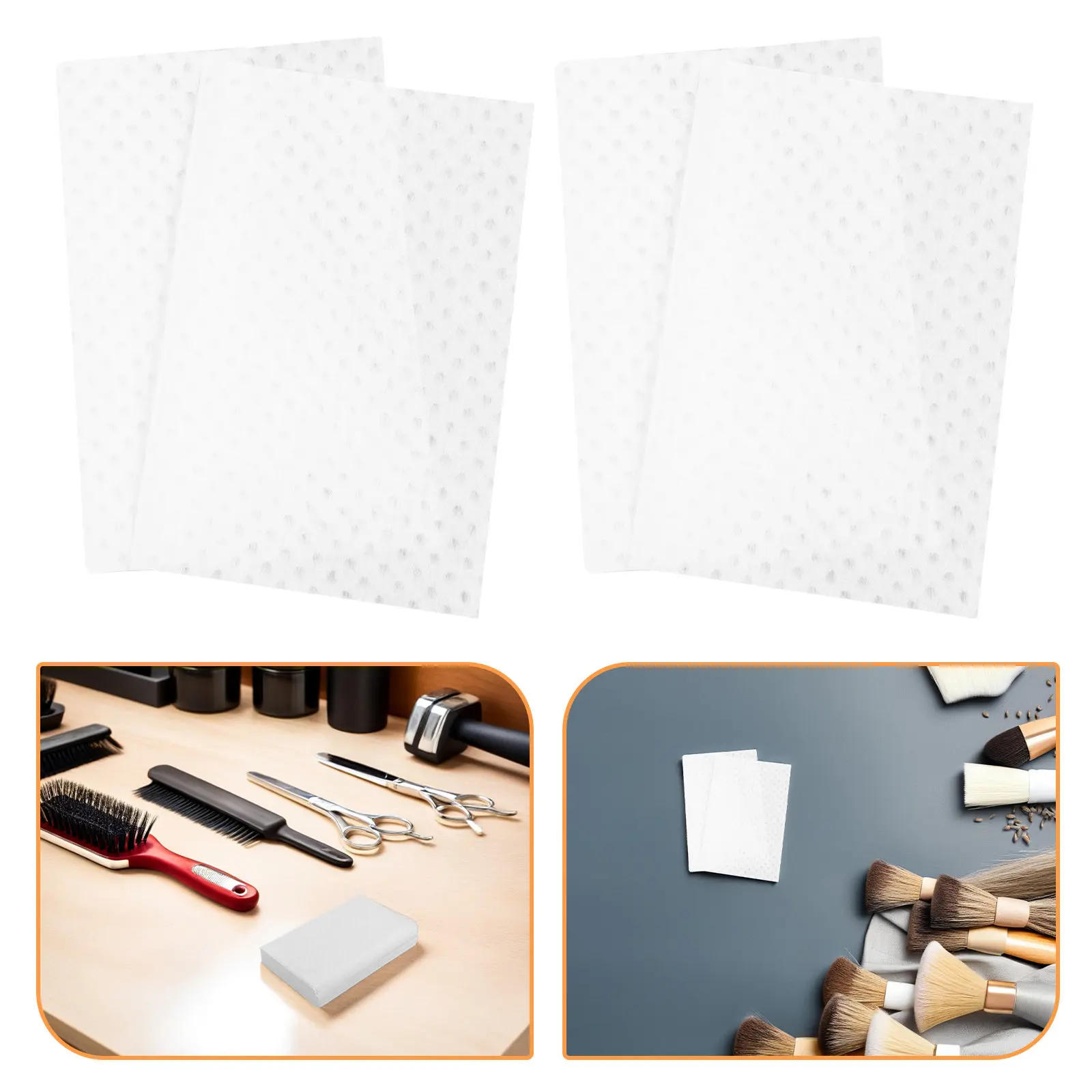 3000Pcs Hair Perm Paper Salon Use Breathable Ultra-Thin High Toughness End Wrap Sheets for Curling Rods 4.5x2.6 Inch