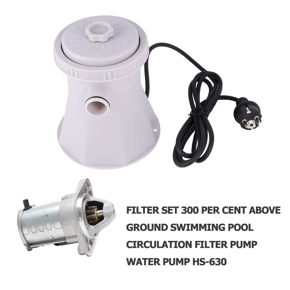 

Swimming Pool Filter 630 Safe Hair Residue Sewer Water Pump Electric Pool Equipment For Above Ground Pools