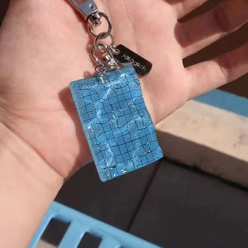 الإبداعية حمام سباحة المفاتيح متموجة المفاتيح زينة سيارة حلقة رئيسية حمام سباحة المفاتيح Alltaglich قلادة السباح هدية #3
