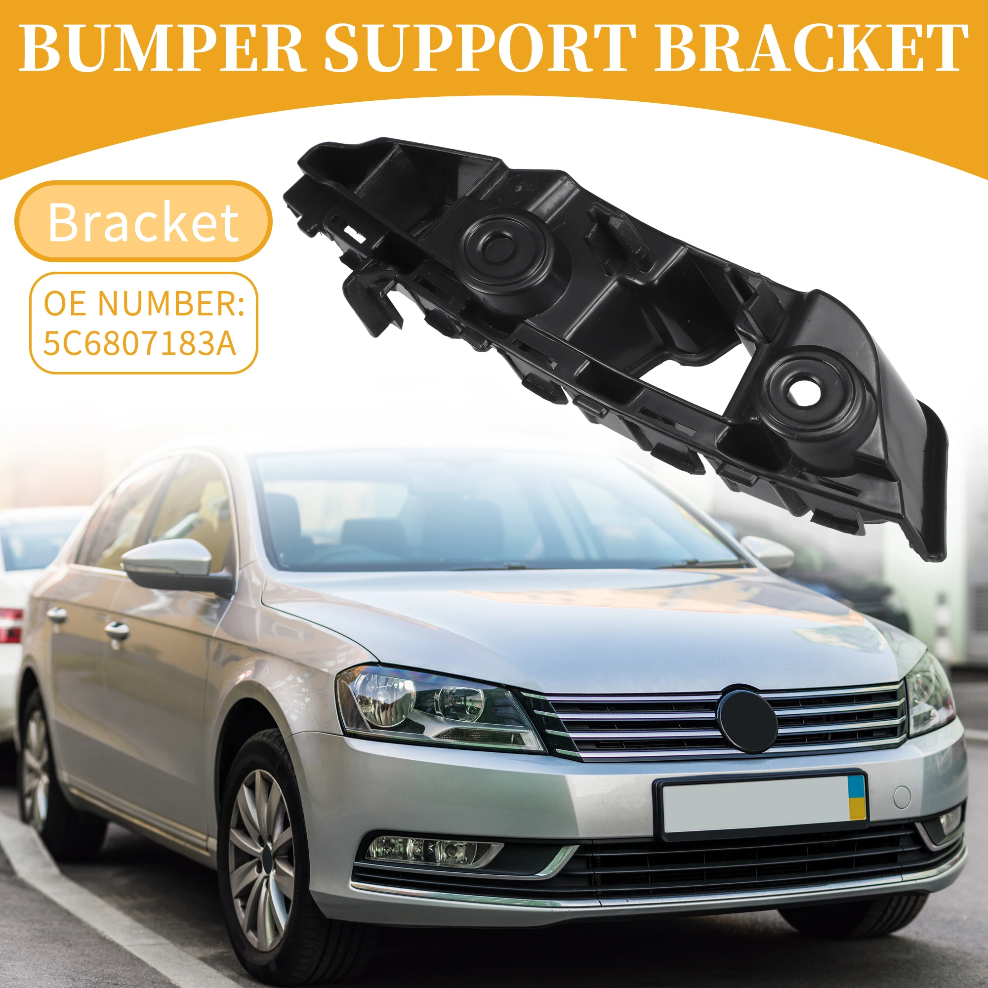 

UXCELL LH Side Front Bumper Support Bracket for Volkswagen Jetta 2015-2018 1 Pc