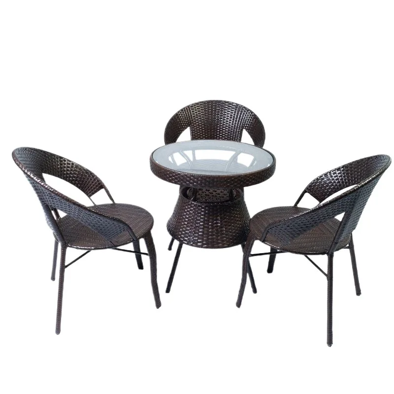 

Balcony rattan chair, single armrest back chair, simple living room