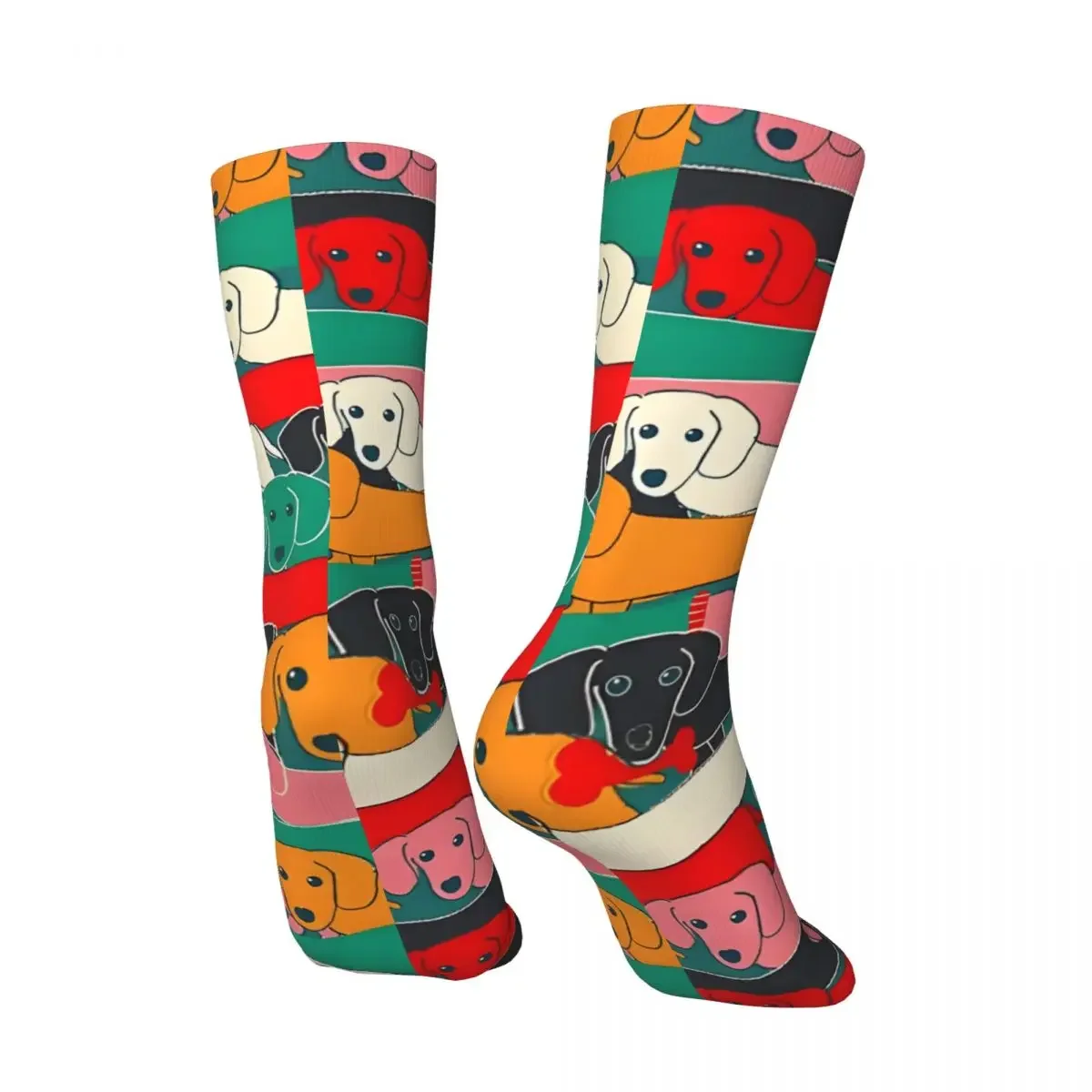 Crazy compression Dogs Pattern Iphone Case Sock for Men Harajuku Quality Pattern Crew Sock Novelty