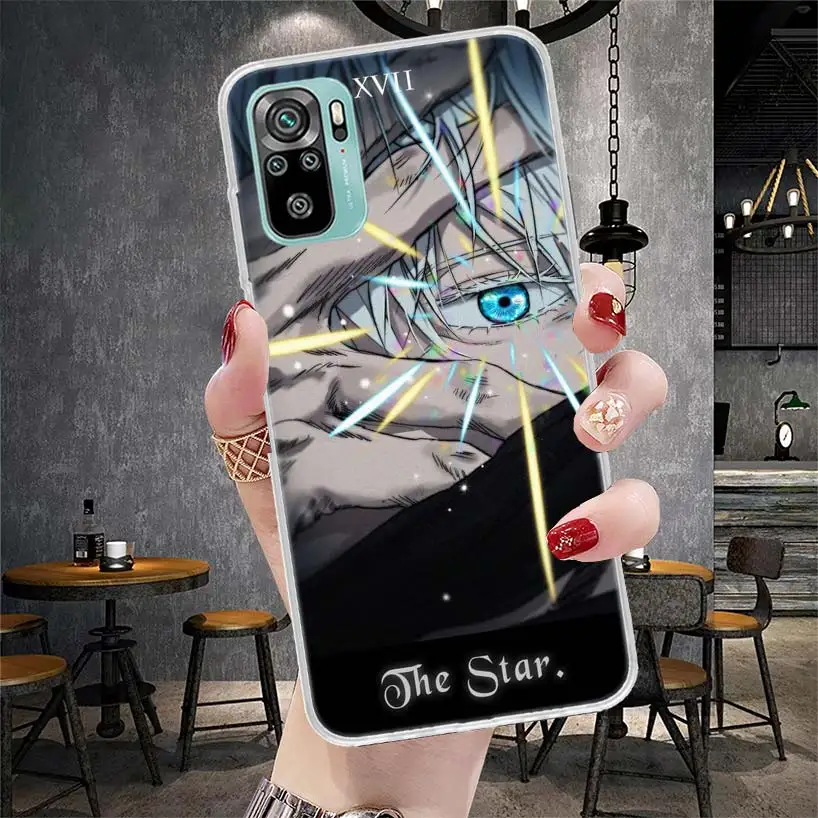 JujuKaisen Gojo Satoru Soft Phone Case For Xiaomi Redmi Note 12 12S 13 11 11S 10 10S 11T 11E Pro Plus 9 9S 8 8T 7 Shell Cover