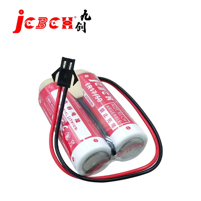ER17/50-2 is suitable for Kawasaki robot encoders, robotic arm controllers, temperature controllers, Li-SOCl2 batteries, 3.6V
