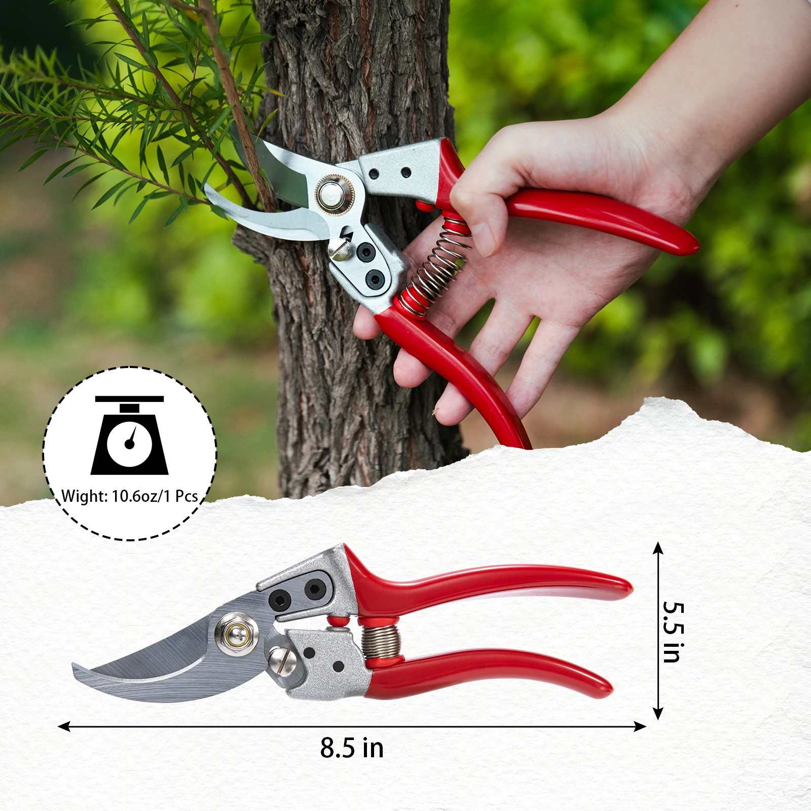 Pruner Bypass Scissors Tree Trimmers Secateurs Powerful Professional Sharp Gardening Branch Shear Garden Pruning Hand Tools 2024