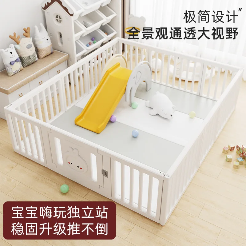 Baby Indoor Play Fence Safe Toddler Fence Simple Home Crawling Mat Fence Playpen for Baby