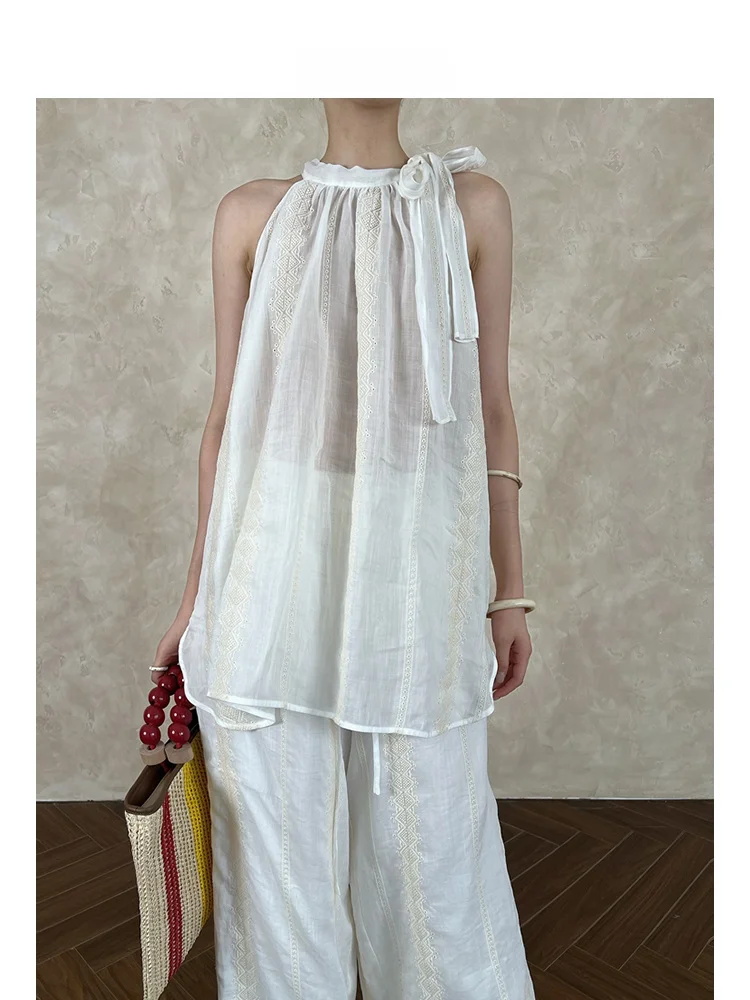 

ARETE AK Women's Summer Casual Loose Sle Svel Top with Sa Lyocell Fiber ort Length Hang Ne Design