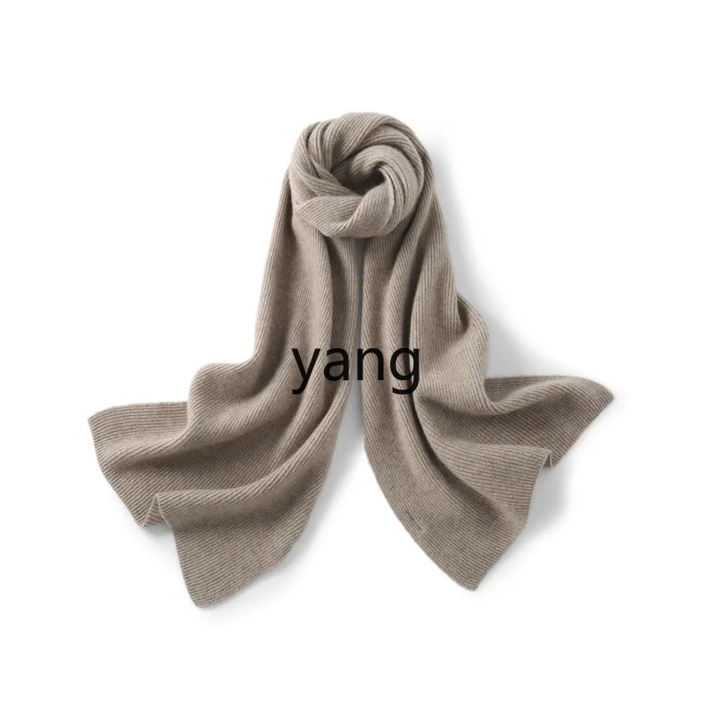 

LMM100% cashmere scarf men's thickened simple scarf women's warm solid color autumn and winter new