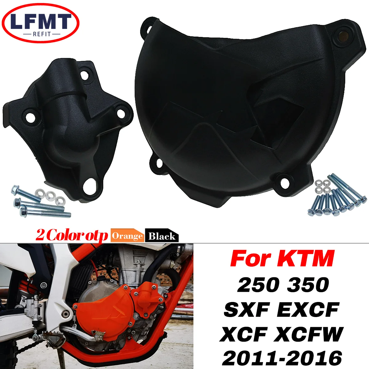 

Motorcycle Ignition Clutch Cover Water Pump Guard Protector For KTM SXF XCF EXCF XCFW 250 350 SX-F XC-F EXC-F XCF-W 2011-2016