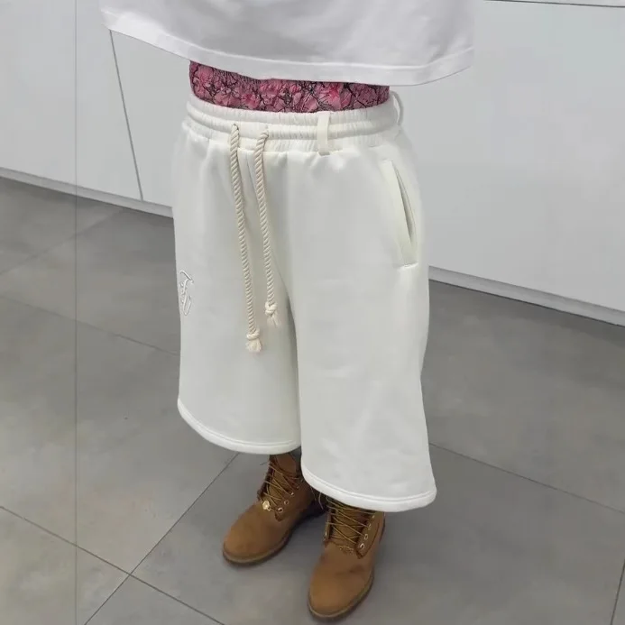 

Мужские летние шорты Yk American High Street Double Waist Head Seven Cent из полиэфирного волокна в стиле панк для прогулок