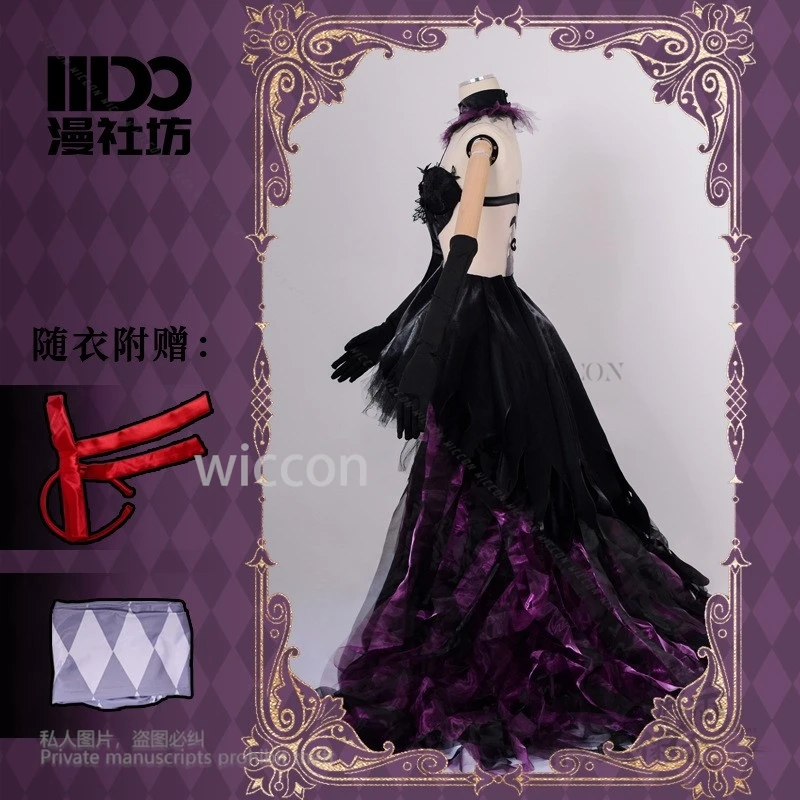 Anime Puella Magi Madoka Magica Cosplay For Women Halloween Suits Customized Akemi Homura Costume Devil Purple Dress Outfits Wig - Image 2