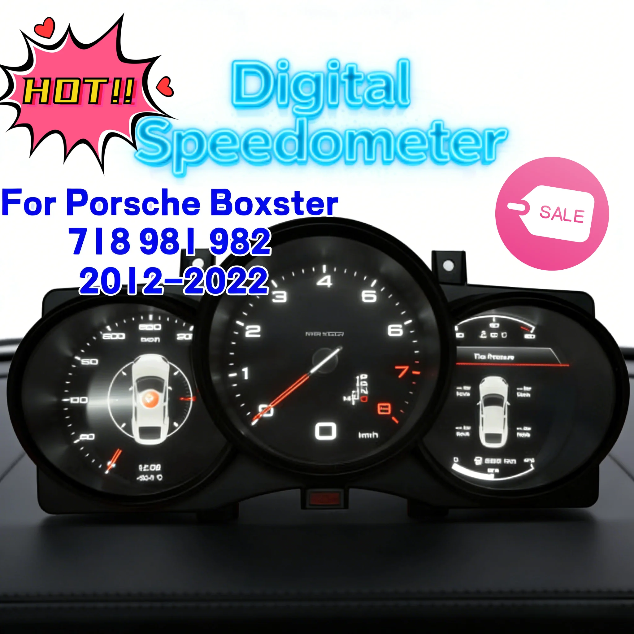 

Цифровая приборная панель с HD-экраном для Porsche Boxster 718 981 982 2012-2022: Новая улучшенная LCD-панель приборов