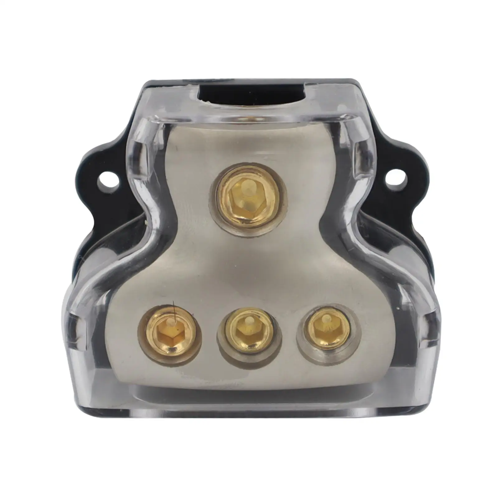 3 Way Amp Power Ground Distributor Connecting Block 1x 0 Gauge in 3x 4 Gauge Out Fit for Car Audio Splitter Replacement