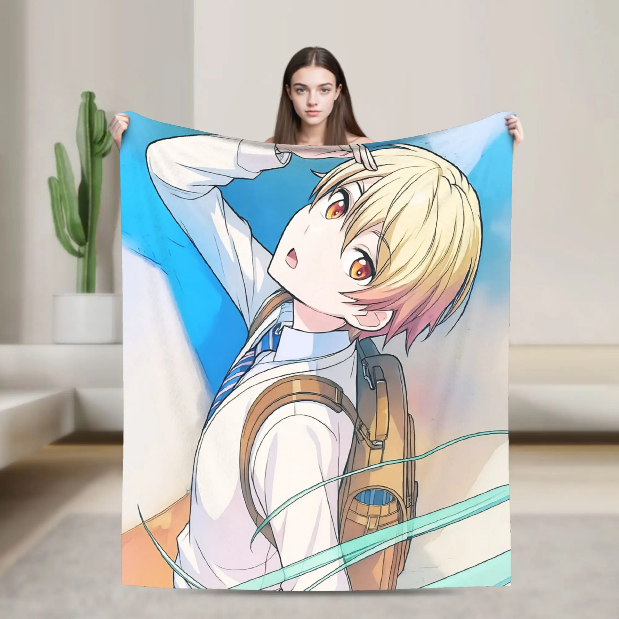 Tsukasa Tenma Blankets  Super Soft Novelty Plush Bedding Throws For Boy Girl Bedroom Flannel Bedspread Bed Cover