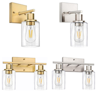Nordic Modern Bedroom Mirror Wall Lamps Corridor Living Room Vanity Light Glass Wall Sconce Vintage Indoor Lighting Fixtures