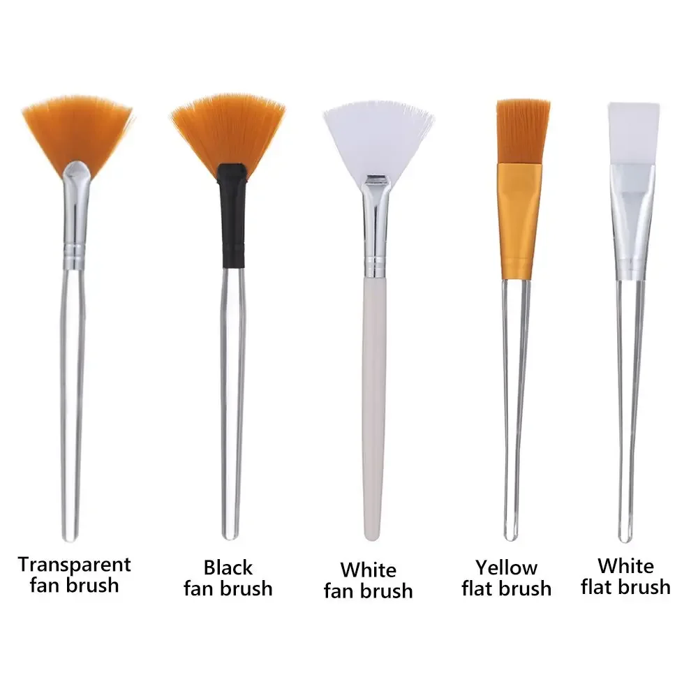 Lozione per il corpo per ragazze Pennelli per trucco Ventaglio Maschera per il viso Strumenti applicatori Maschera in argilla fai-da-te per applicare maschera per dormire Pennello per maschera per il viso