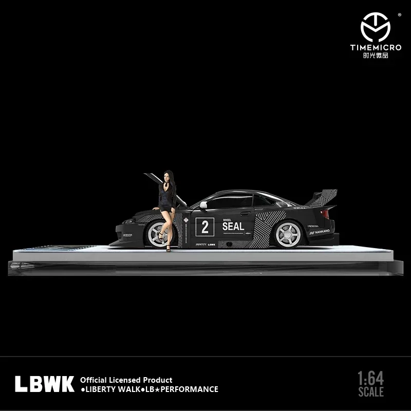 

TimeMicro 1:64 LBWK S15 Black limited2000 Diecast Model Car