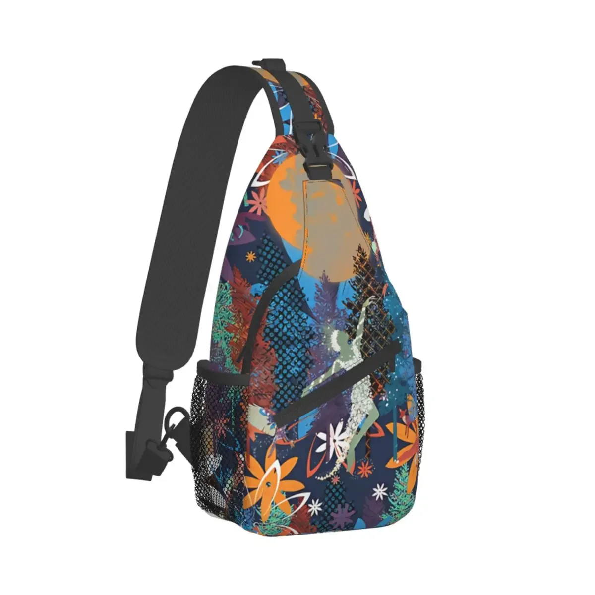 Ostara's Spring Awakening Maximalist Crossbody Chest Bags Pockets Travel Pack Messenger Sports Teens Shoulder Bag Unisex