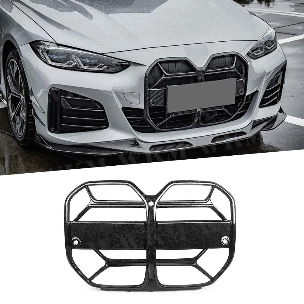 

Dry Carbon Fiber FRP Racing Grills Mesh Bodykits for BMW 4 Series G26 M Sport Sedan 2020+ Front Bumper Mesh Car Accessories