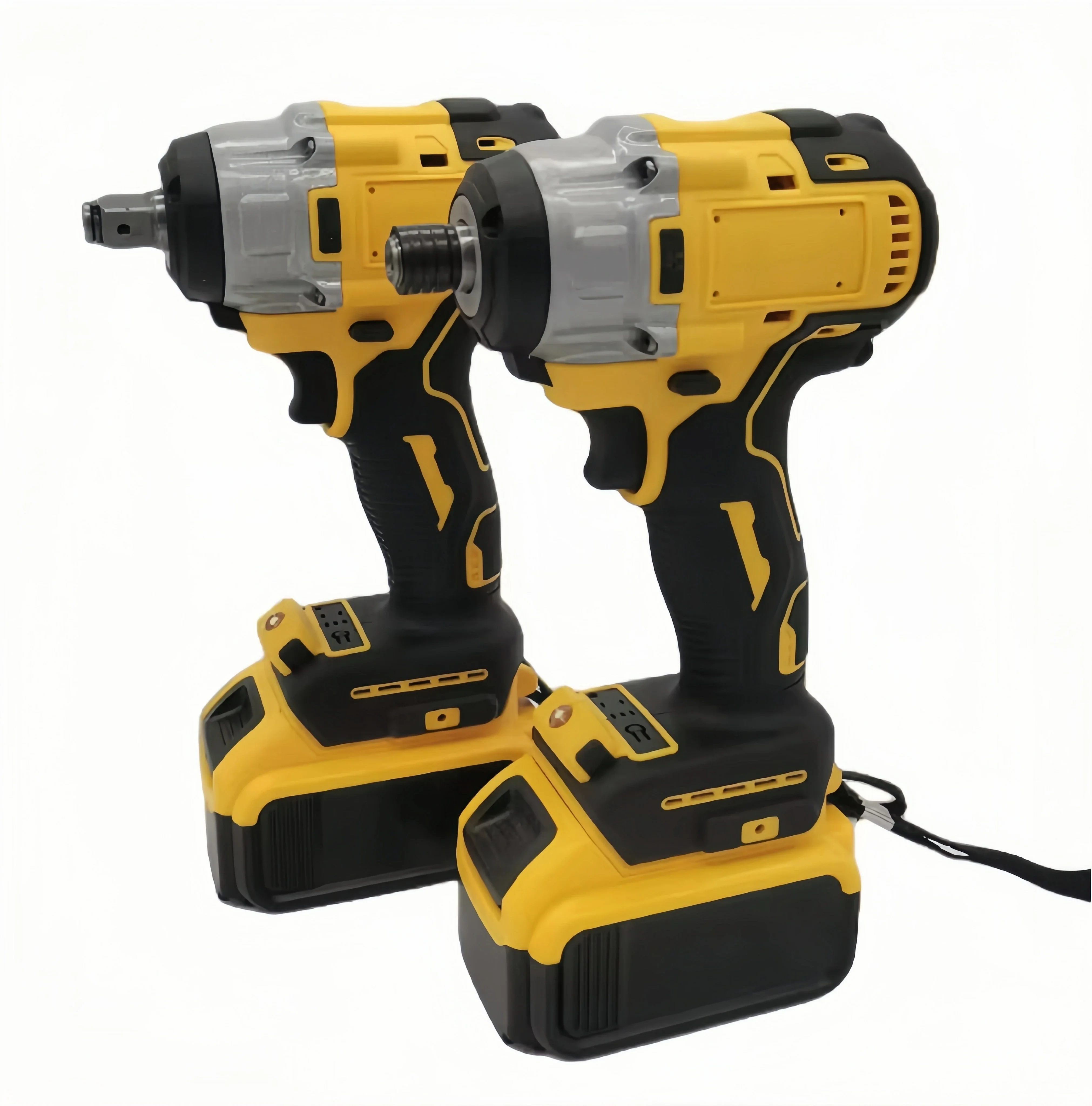 

21V Cordless Electric Brushless Impact Wrench 1/2 Power Drill for DIY & Repair High Torque Plastic Material