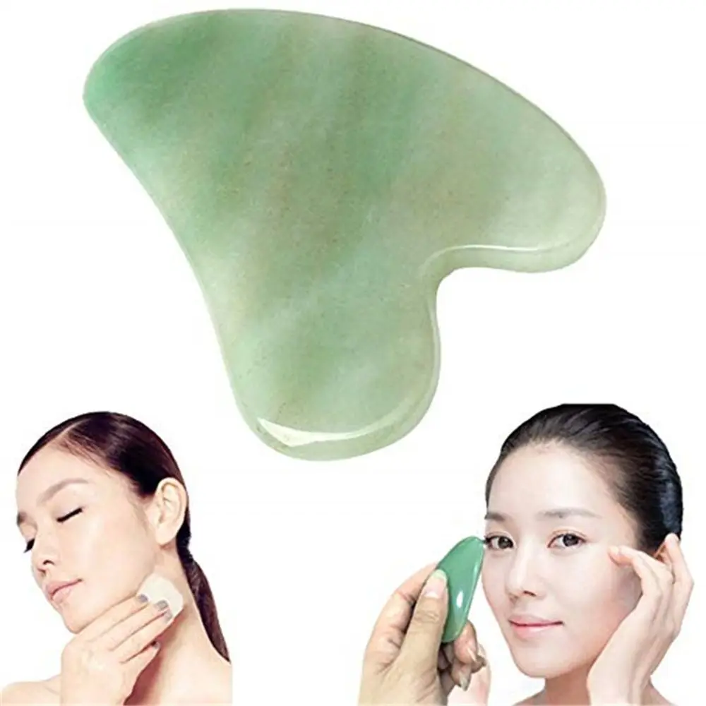 Portable Facial Lift Pressure Therapy Relaxation Jade Massager Health Care Massager Quartz GuaSha Board