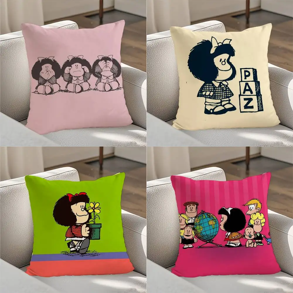 

Mafalda Pillow Case Luxury Double-sided For Car Pillows 45x45 Cushions Cover Home And Decoration Sofa Pillowcase 50x50