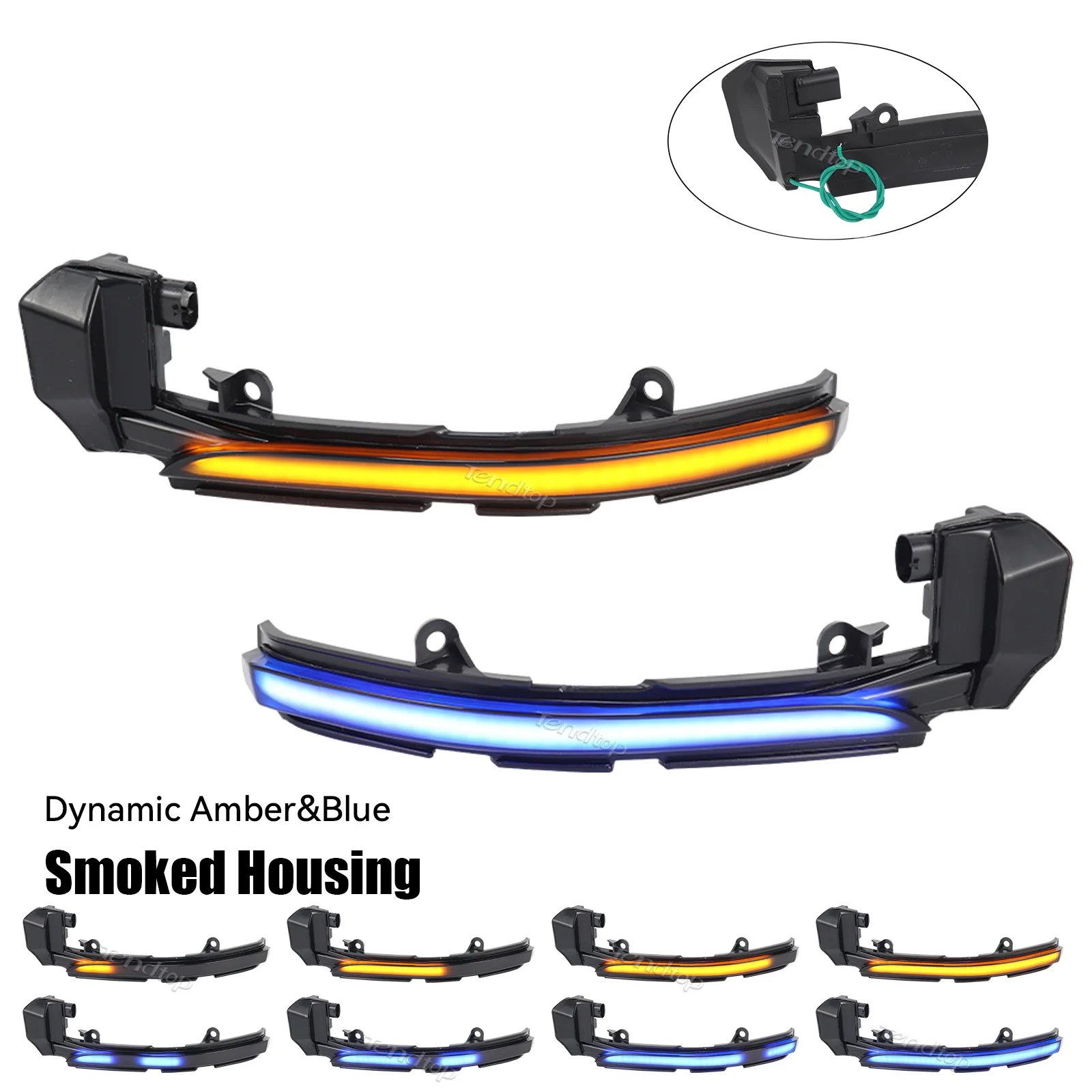 For Jaguar XE XF XJ F-TYPE XKR I-PACE X250 X260 Flashing Turn Signal Sequential Lamp Dynamic Blinker Side Mirror Indicator Light