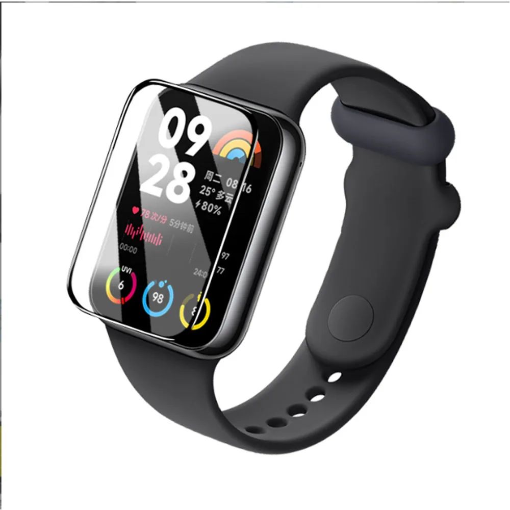 Xiaomi Band 8,8 Pro,7,7 Pro,BEHUA-3D用のエッジプロテクターフィルム,スクリーン保護,ソフトフィルム,アクセサリー