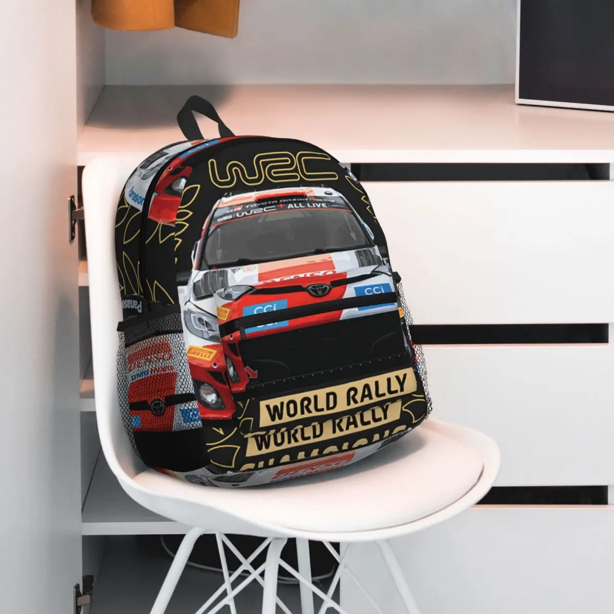 World Rally Championship WRC Backpack Student BookBag Children School Bag Computer Shoulder Bags for Boys Girls