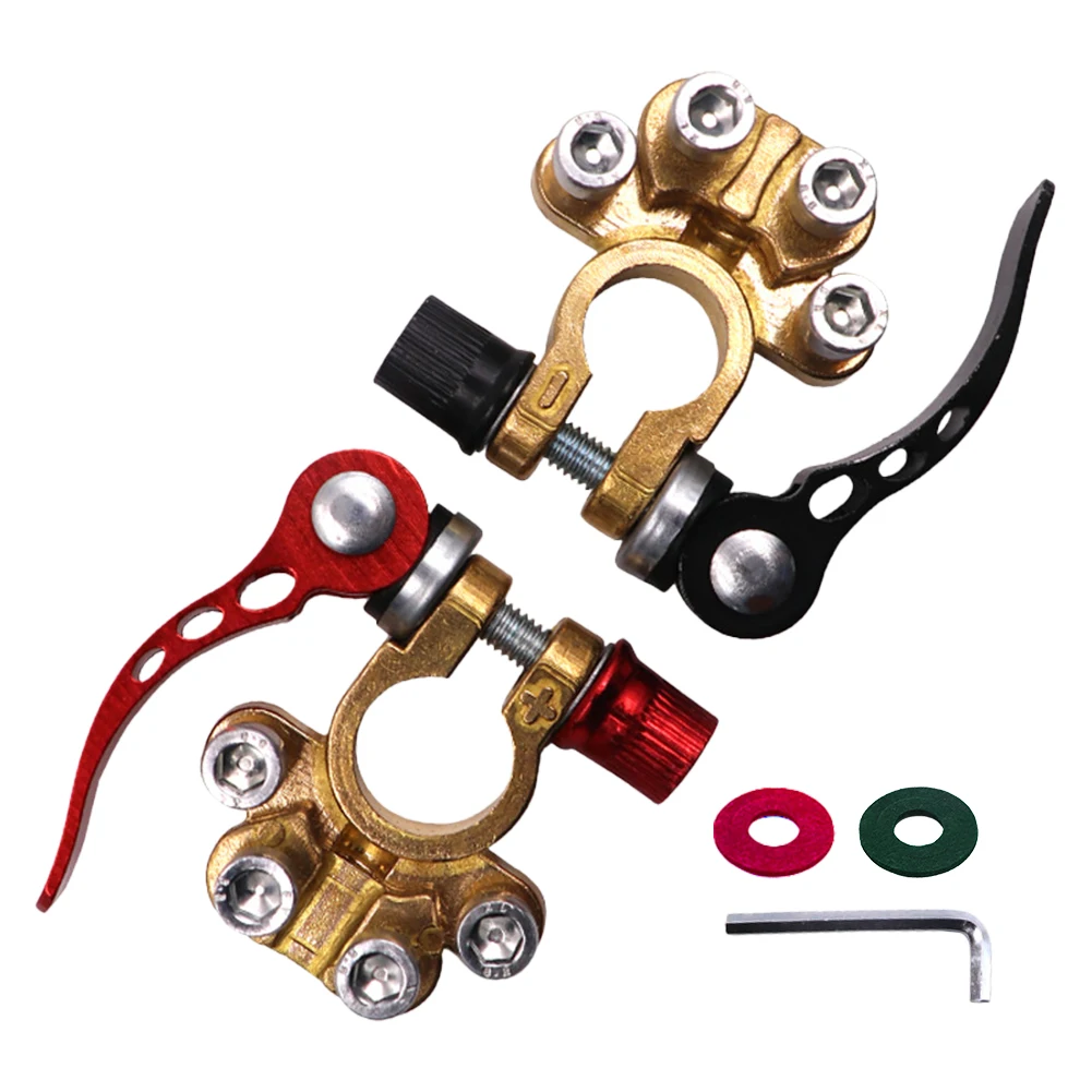 موصلات عالمية سريعة الإصدار، موصلات طرفية للبطارية مانعة للتسرب، قفل مفتاح ربط، ملحقات السيارات لشاحنة سيارة القافلة