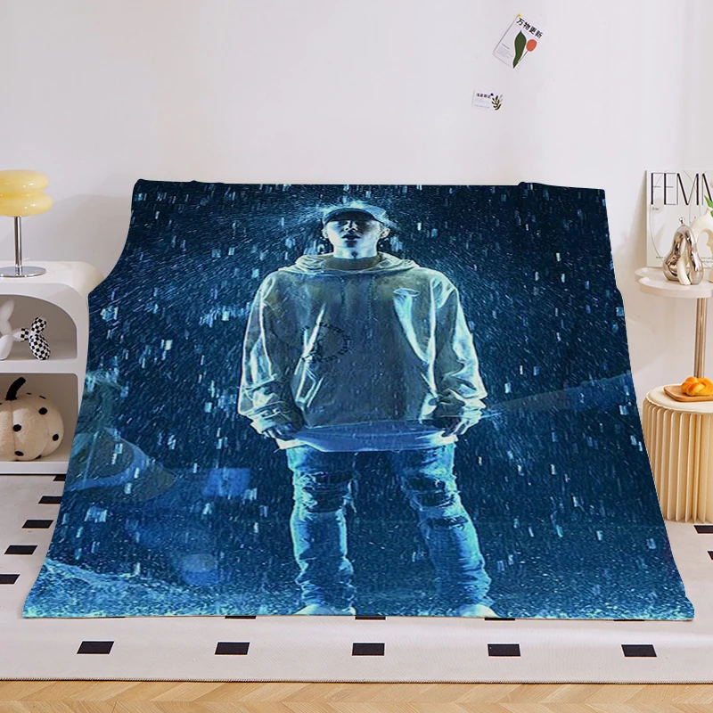 Fluffy Soft Blankets for Winter Justin Bieber Microfiber Bedding King Size Warm Sofa Bed Fleece Camping Custom Flannel Blanket