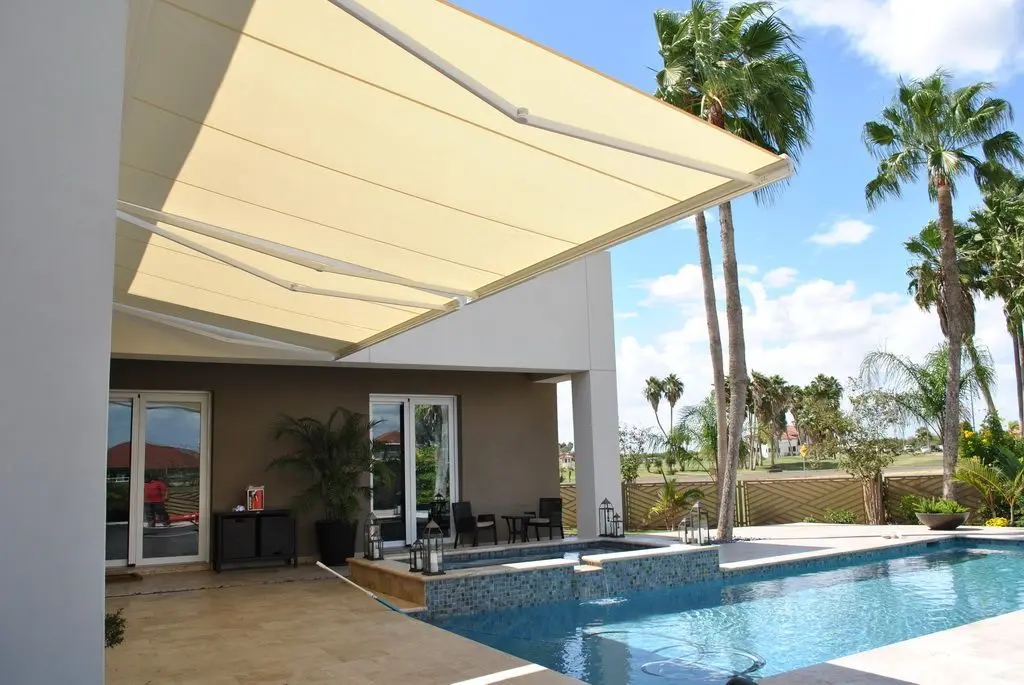 

Wall Mounted Motorized or Manual Awning Waterproof Sunshade Windproof Awning Retractable Patio Balcony Awnings Outdoor use