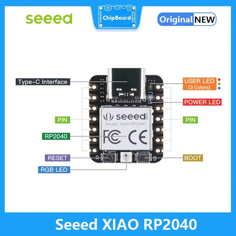 Seeed XIAO RP2040 microcontroller - Supports Arduino, MicroPython and CircuitPython