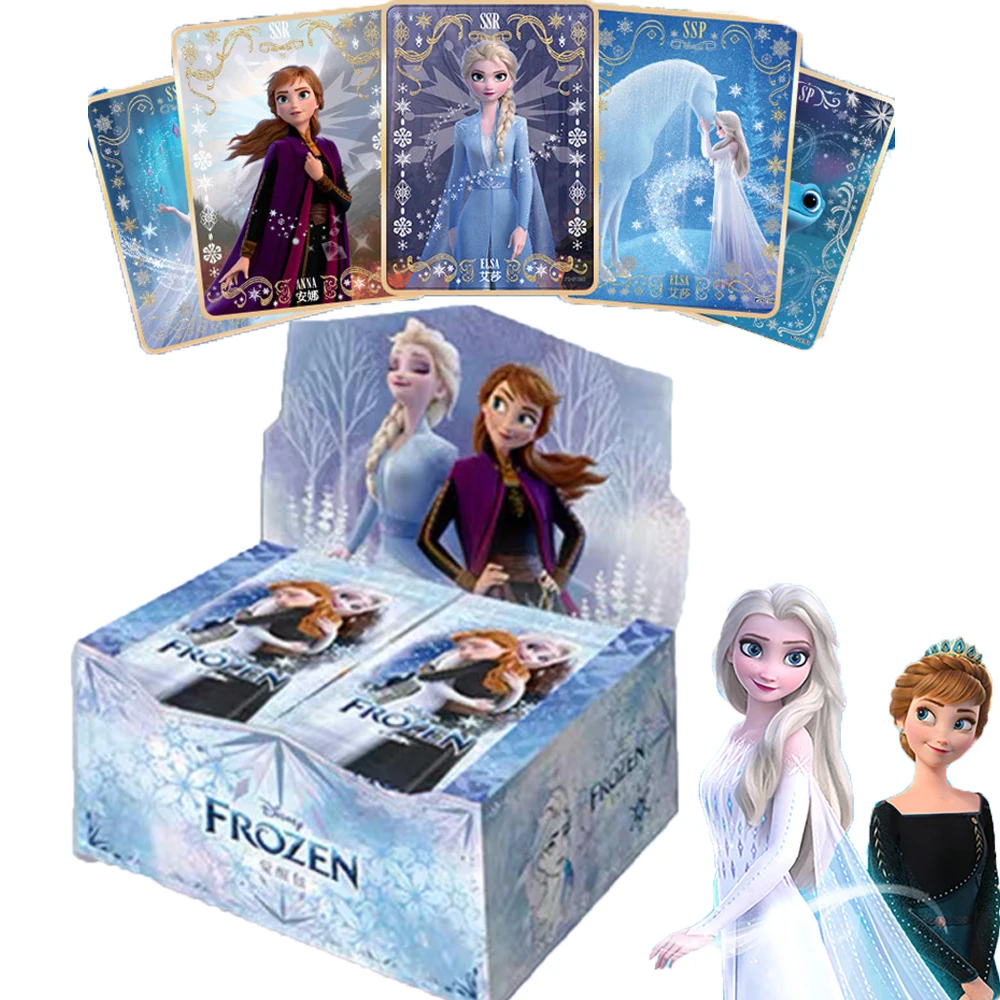 

Disney Frozen Cards Anna Elsa Princess Collection Anime Movie Rare SSP ZR Awakening Package Card Board Game Girl Birthday Gifts