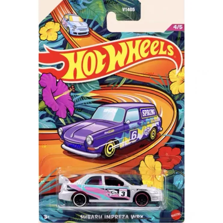 Mattel Hot Wheels Easter Set V1405 Fiat VW Escort Mini Subaru Spring Rare Model Collection Diecast 1:64 Metal Toy