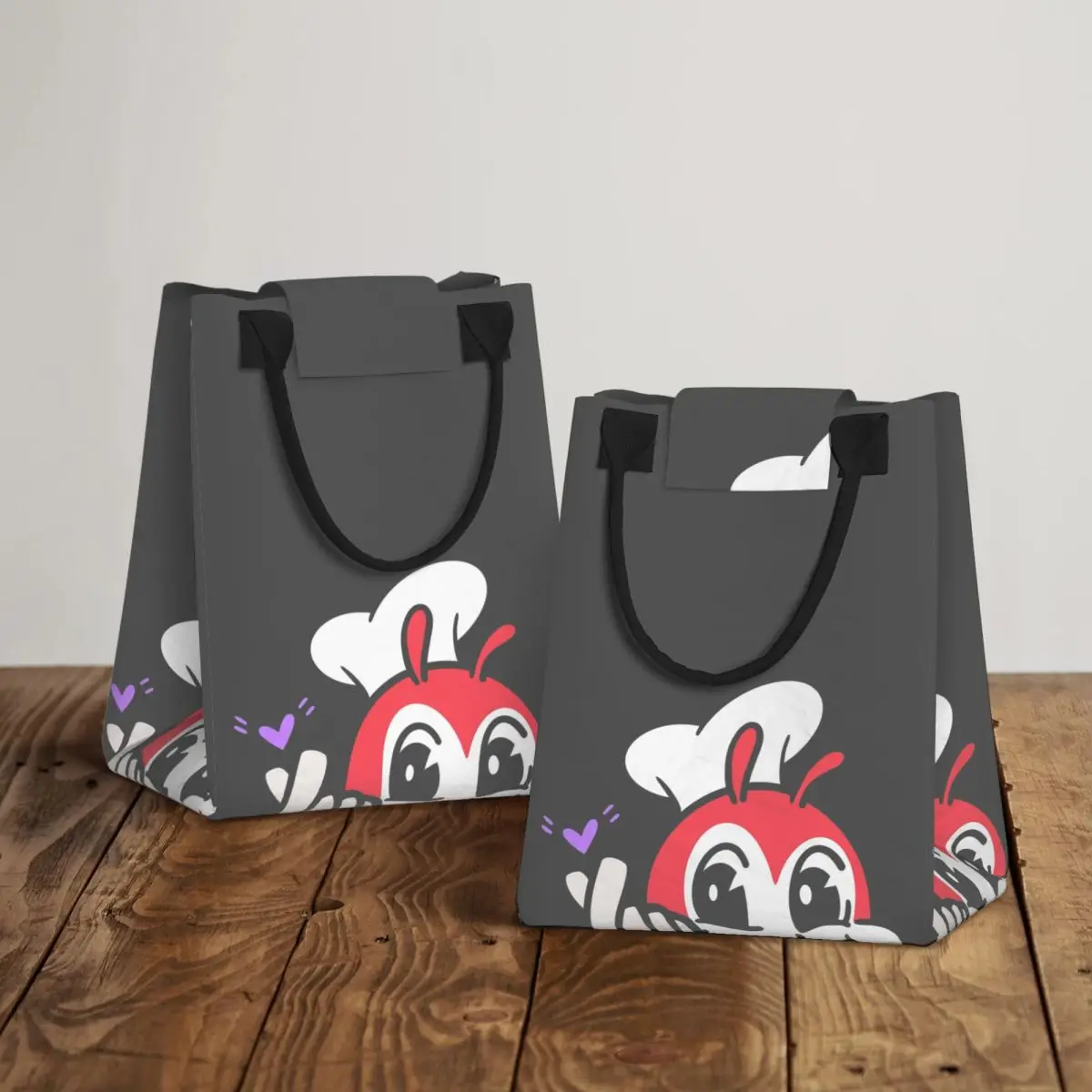 

Jollibee Peeking Finger Heart филиппинские изолированные сумки для обеда для женщин и детей портативные коробки для еды термобокс для обеда сумка