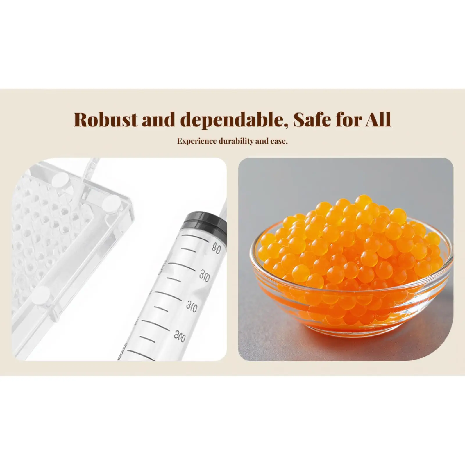 Professionelles 96-Loch Molekulare Gastronomie Kaviar-Herstellungsset Gourmet-Fischrogen-Kit